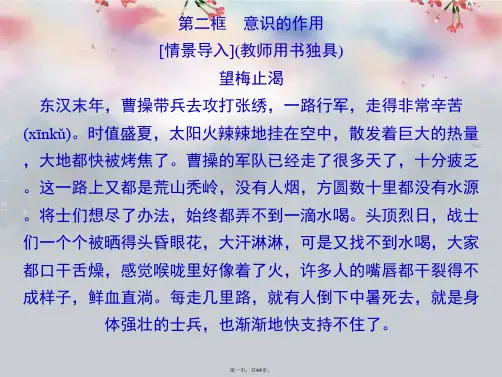 高中政治 第二单元 252 意识的作用课件 新人教版必修4