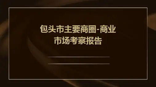 包头市主要商圈-商业市场考察报告课件