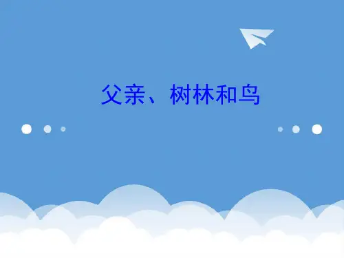 三年级语文下册 父亲、树林和鸟课件 西师大版