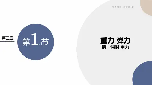 人教版2019高中物理必修一3.1重力与弹力 课件(共23张PPT)