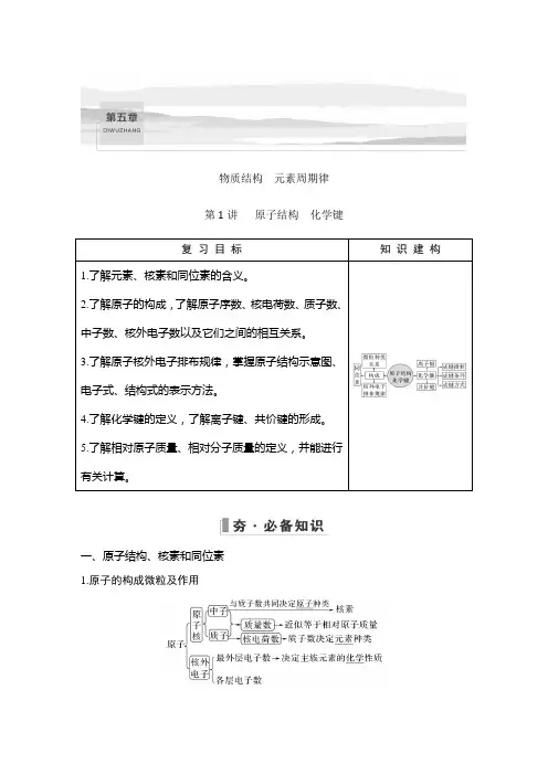 高三化学总复习  原子结构 化学键