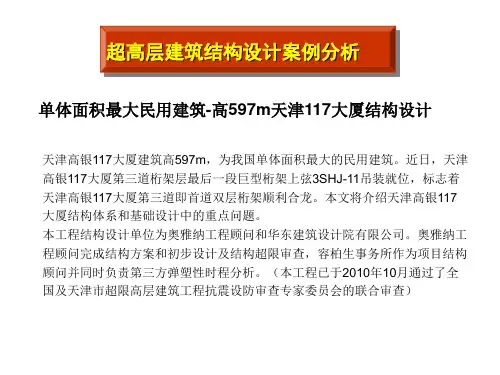 超高层建筑结构案例分析
