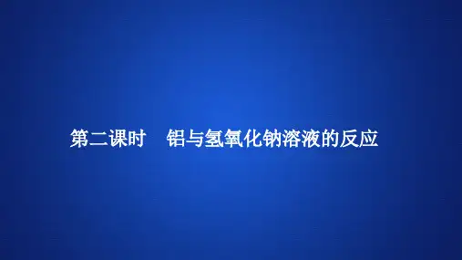高中化学《铝与氢氧化钠溶液的反应 》