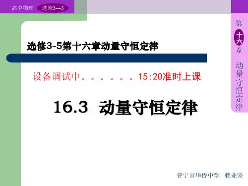 16.3.动量守恒定律(新)