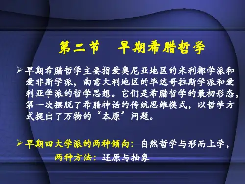 早期希腊哲学