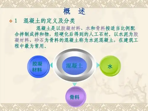混凝土基本知识简介_PPT