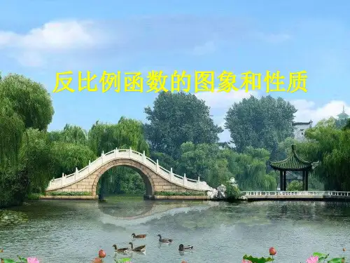 冀教版初中数学九年级上册 27.2  反比例函数的图象和性质   课件 优秀课件PPT