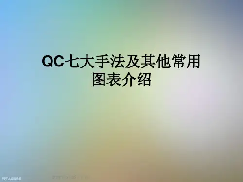 QC七大手法及其他常用图表介绍