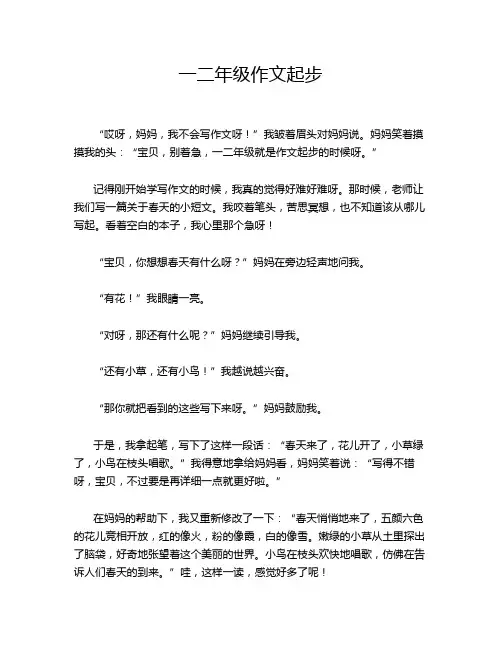 一二年级作文起步
