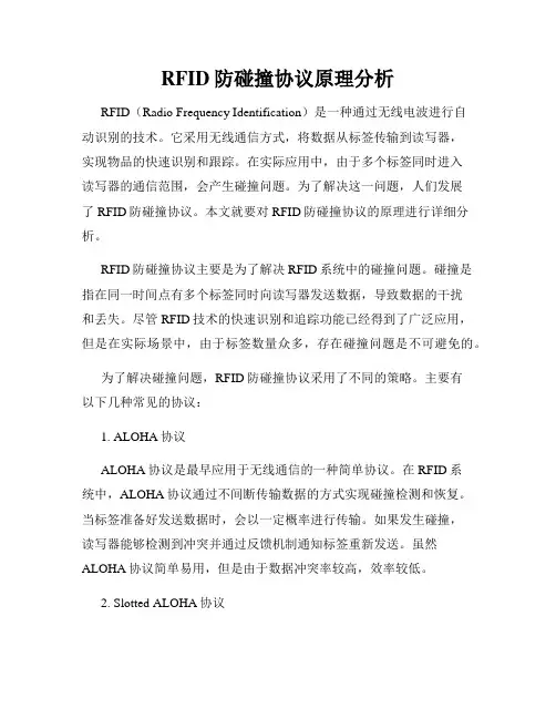 RFID防碰撞协议原理分析