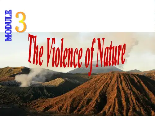 高中英语 Module 3 The Violence of Nature 课件 外研版必修3