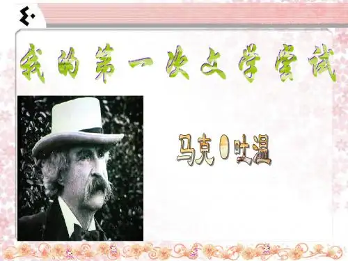 《我的第一次文学尝试》