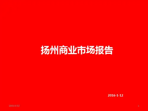 2015年扬州商业市场报告(非完整版)PPT课件