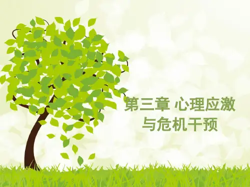 心理与精神护理(第三章心理应激与危机干预)