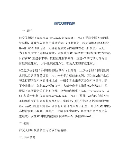 前交叉韧带损伤