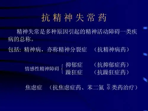 抗 精 神 失 常 药