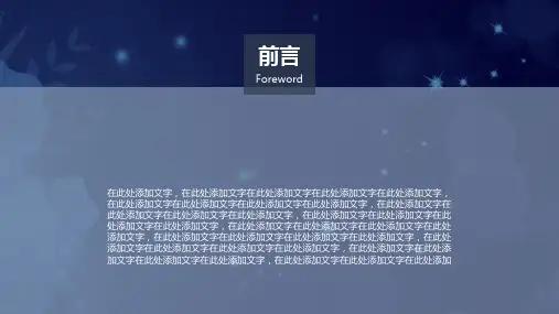 蓝色简约风年终总结及明年计划PPT模版