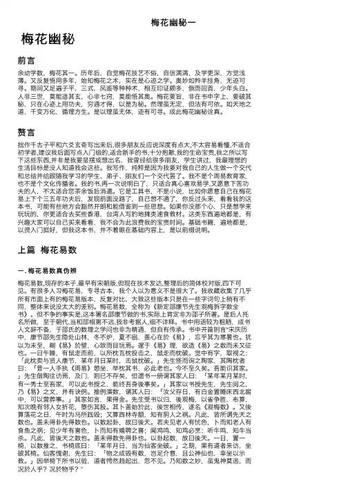 梅花幽秘一——精选推荐