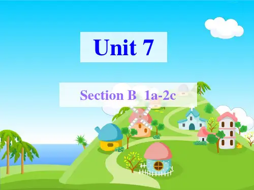 人教 七下 Unit7 SectionB  1a-2c 课件(共29张PPT)
