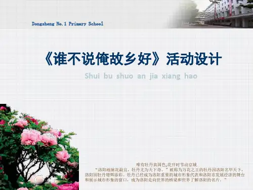 《谁不说俺家乡好》活动设计课件-人音版小学音乐五年级上册