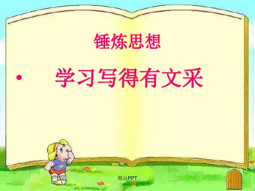 人教版高中语文必修5表达交流锤炼思想 学习写得有文采课件(5)