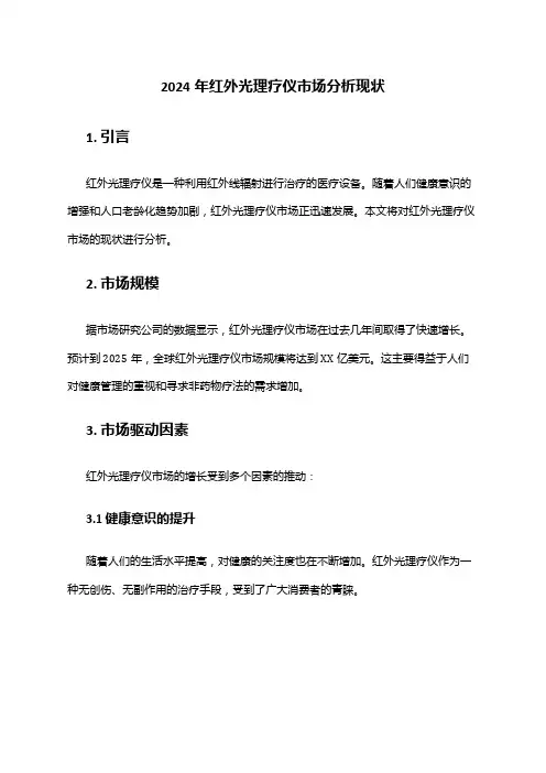 2024年红外光理疗仪市场分析现状
