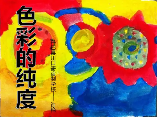 色彩的纯度PPT课件