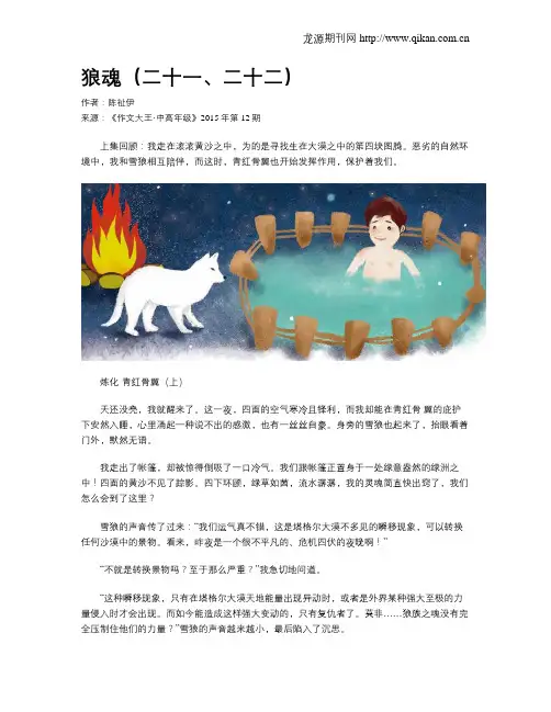 狼魂(二十一、二十二)