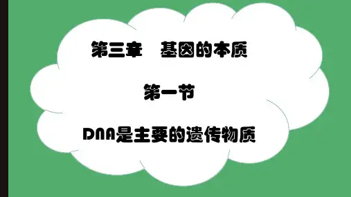 人教版高中生物必修二同步课件 DNA是主要的遗传物质 课件