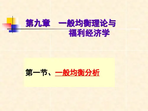瓦尔拉斯一般均衡