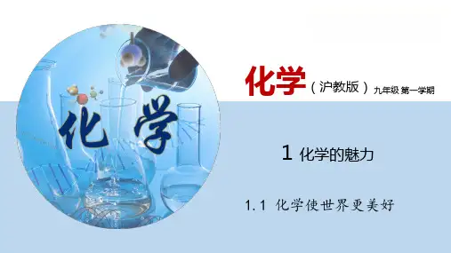 【沪教版】九年级化学第一学期教学课件：1.1 化学使世界更美好(精品课件)