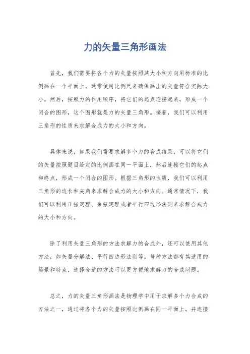 力的矢量三角形画法
