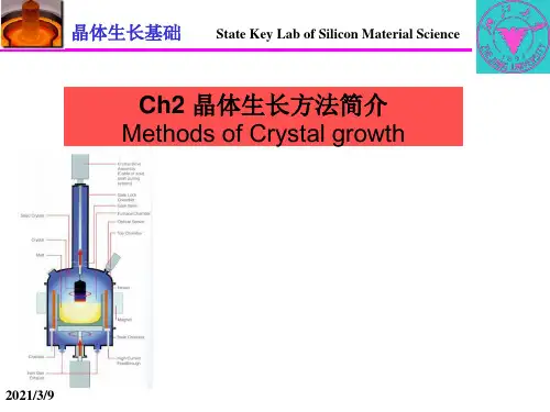 晶体生长基础：Lecture 2 晶体生长方法简介