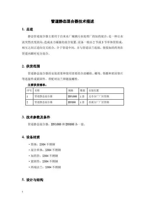19管道静态混合器
