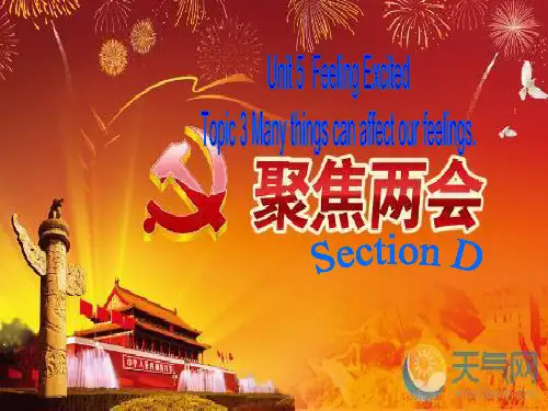 仁爱英语八年级下册Unit 5 Topic 3 Section D