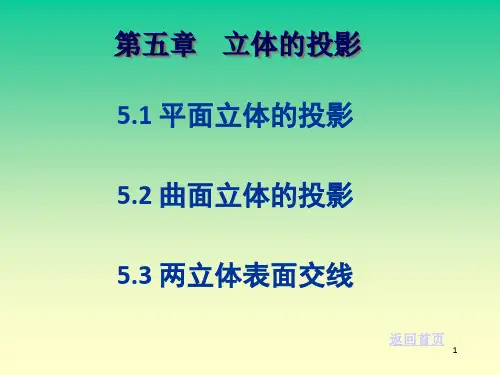 工程制图第五章立体的投影ppt课件