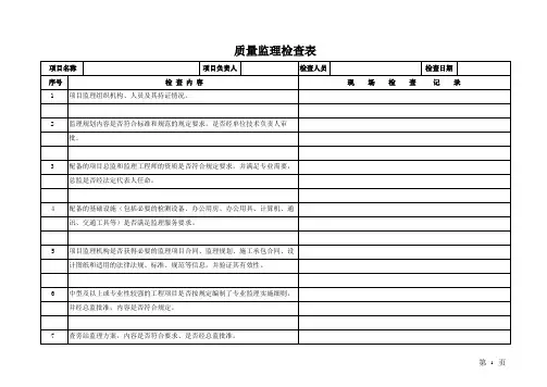 质量监理检查表.(新)doc