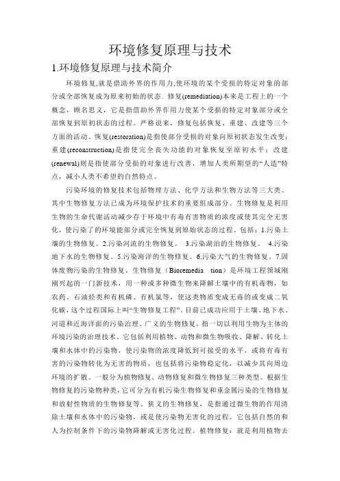 环境修复原理与技术