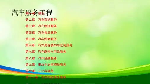 汽车回收再生服务培训讲义(ppt 40页)