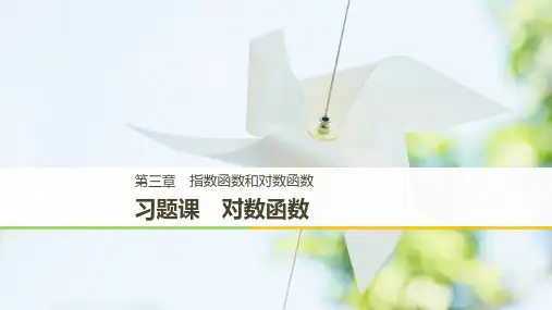 高中数学新学案同步 必修1 北师大版 第三章 指数函数和对数函数 习题课 讲义
