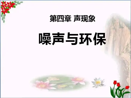 《噪声与环保》声现象精品 课件 