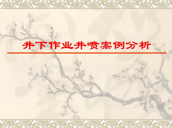 井控案例分析