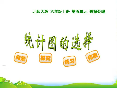 新北师大版六年级数学上册《统计图的选择》优质优质课课件