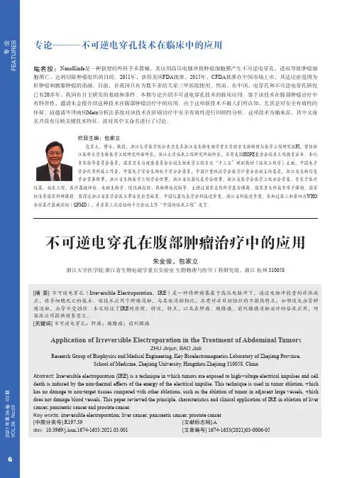不可逆电穿孔在腹部肿瘤治疗中的应用
