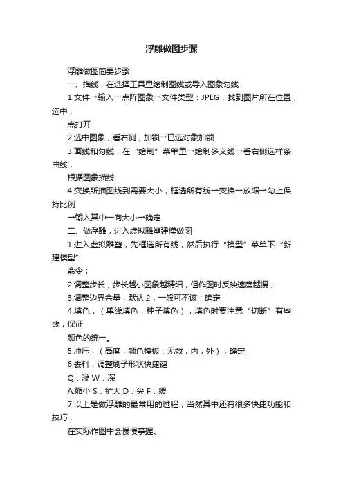 浮雕做图步骤