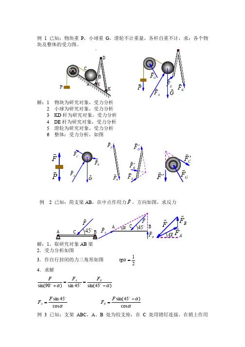 静力学30个例题