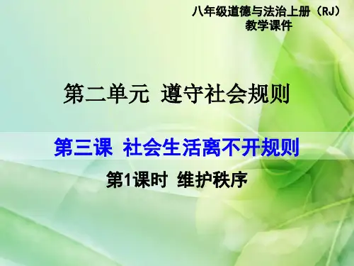 《维护秩序》课件PPT道德与法治课件2