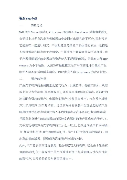 整车NVH介绍