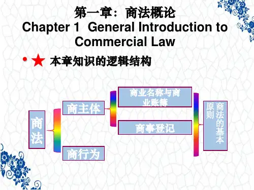 《商法总论》PPT课件：商法概论