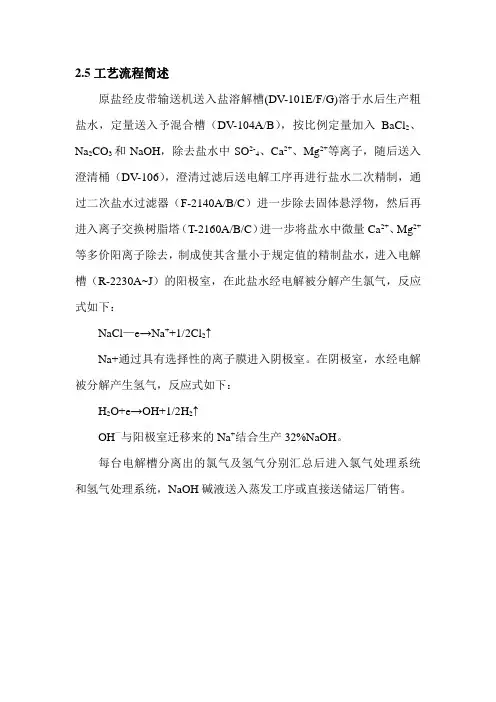 离子膜烧碱工艺流程